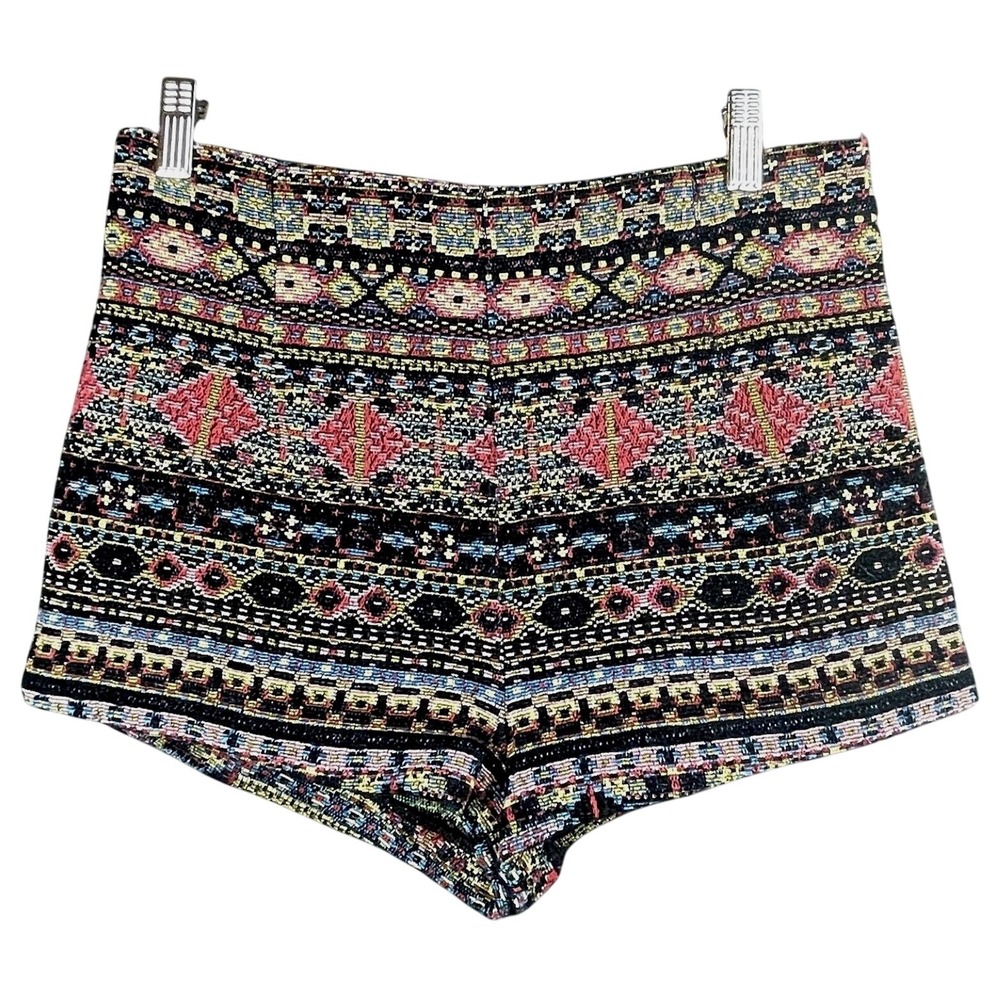 ECOTE Hot Pants Womens (6) Tapestry Brocade Shorts High Waist‎ Boho Festival